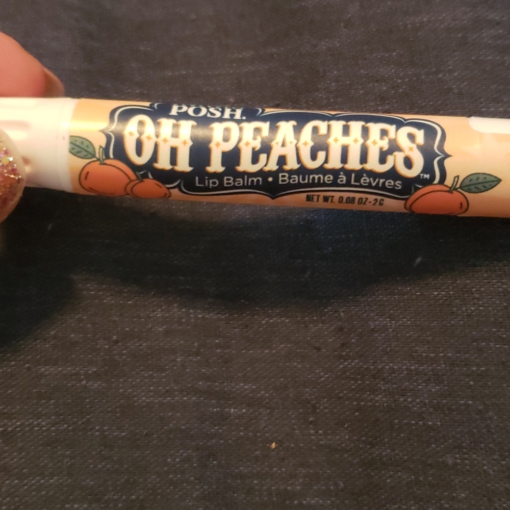 Peach lip balm